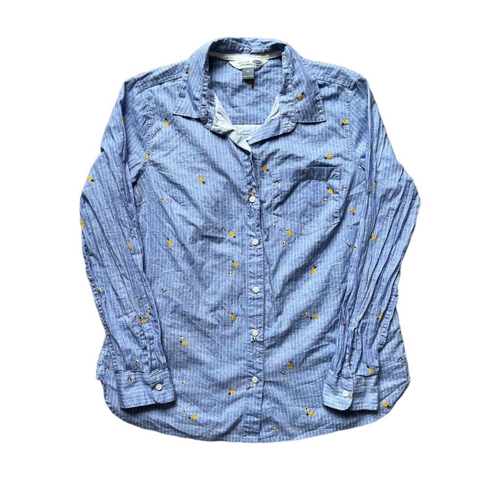 Pineapple Long Sleeve Button Up